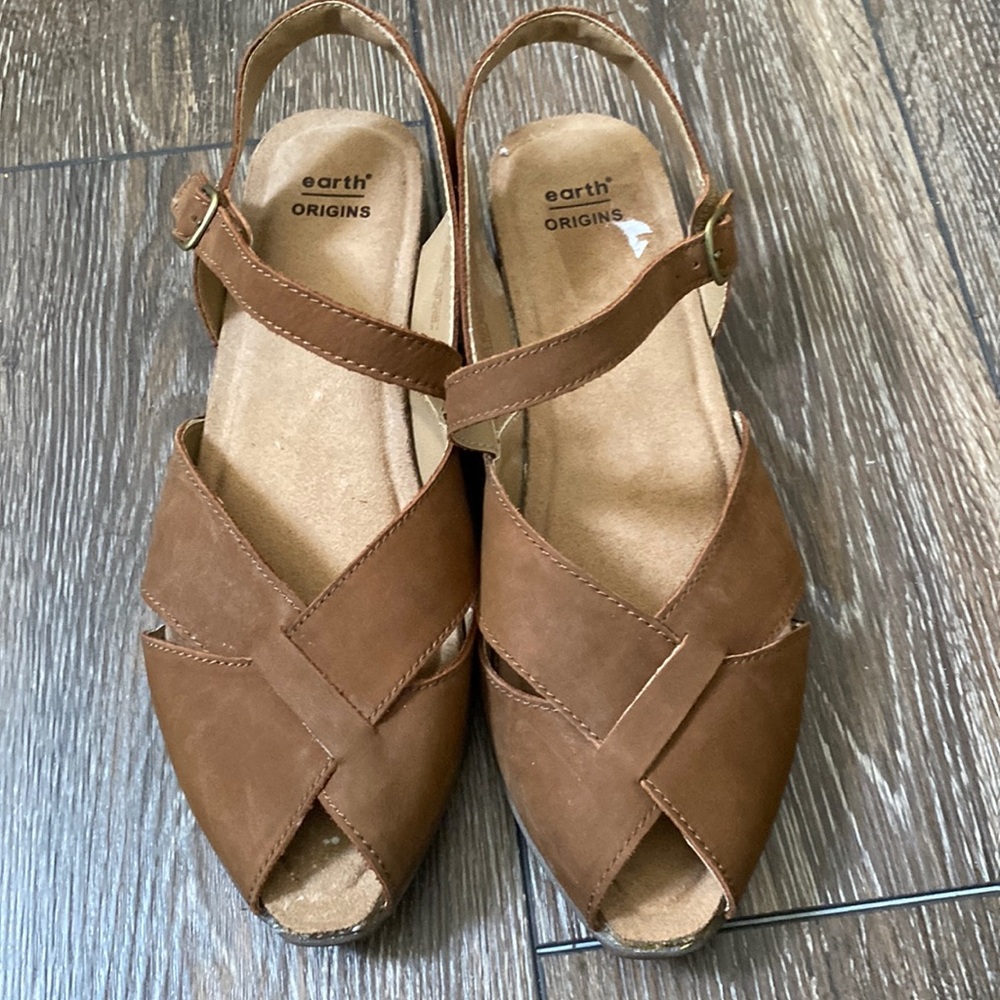 Earth Origins Palomos Percy Leather Sandals Size 11M